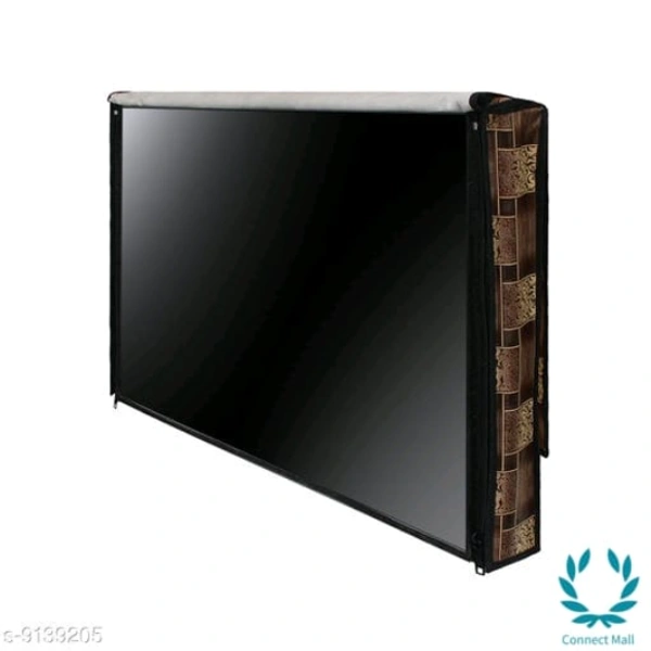 Floral Printed 43 Inch LED TV Cover With Closing Zip.